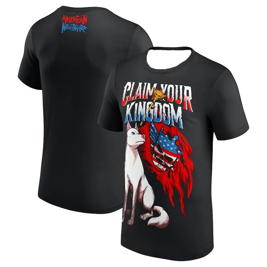 

Men's Summer Clothes WWE Cody Rhodes Claim Your Kingdom Pharaoh T-Shirt Quick-drying Absorb Sweat Tee Top Moto