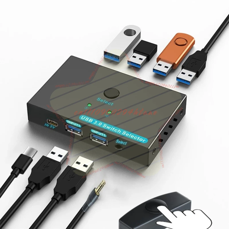 For SGEYR USB shared KVM switcher 2 in and 4 out, two hosts share keyboard and mouse printer usb splitter