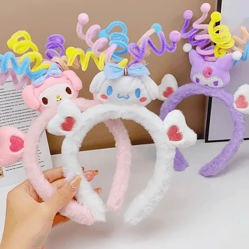 

Adorable Sanrio Melody Hairband Cartoon-Themed Playful Colorful Girls' Creative Twist-And-Turn Headband 3D Hairband Girls' gift