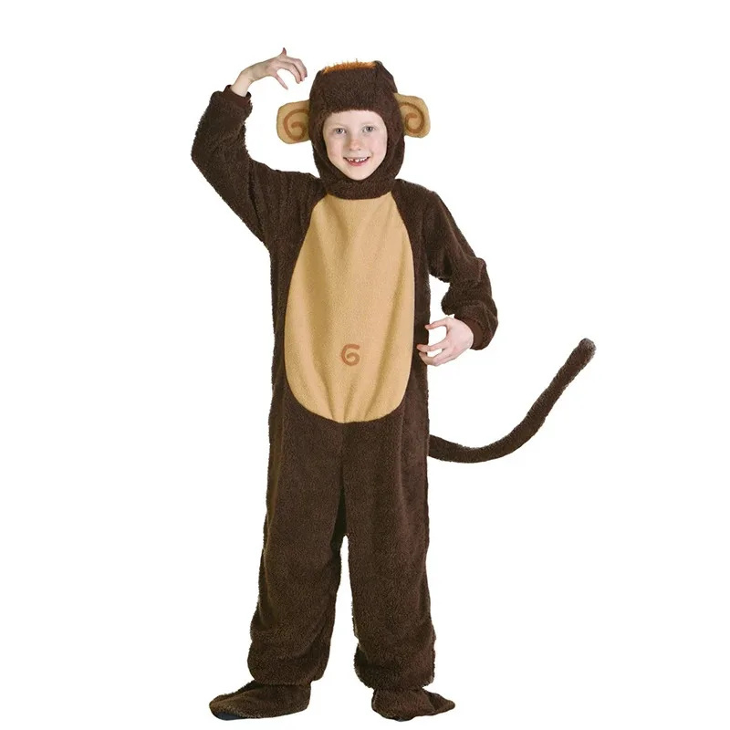 qq45Adult Animal Cosplay 2022 Família Bebê Criança Macaco Traje de Halloween