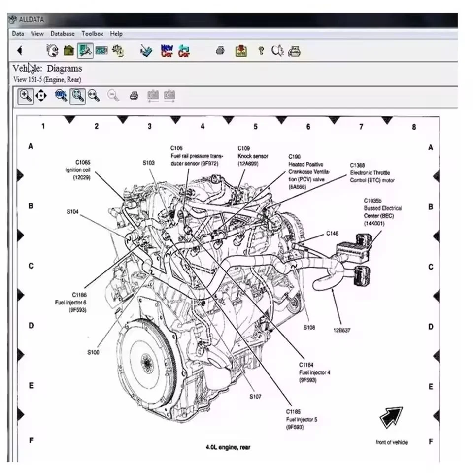 Software per auto Alldata 10.53 con diagrammi di cablaggio in profondità e Mitchell Ultramate 2023.07 per riparazioni auto avanzate