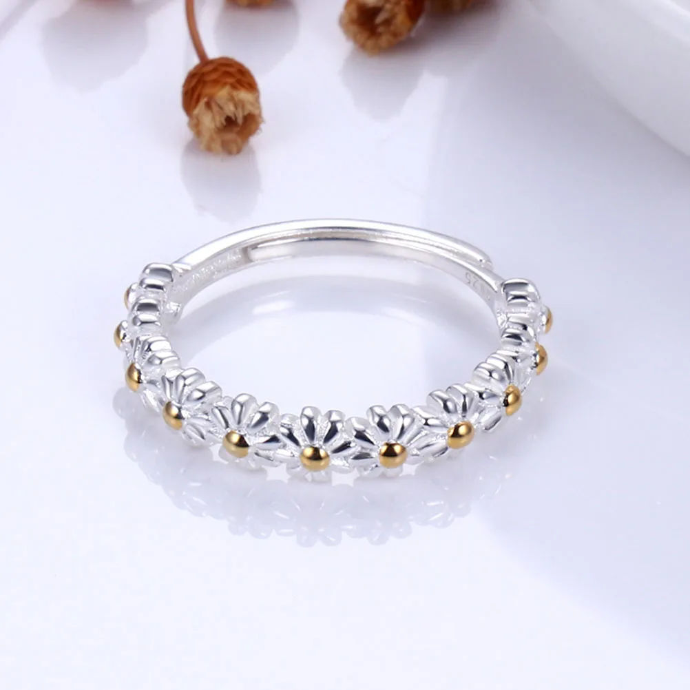 

Sterling Silver Little Daisy Adjustable Open Jewelry Jewellery for Women Miss The