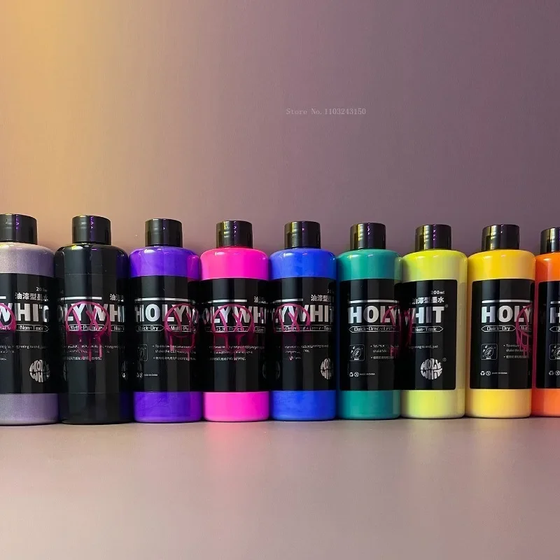 27 Color 200ml Non-erasable Strong Overlay Paint Pen Ink Fluorescent Oil-based Waterproof Pigment Art Painting Graffiti Paint