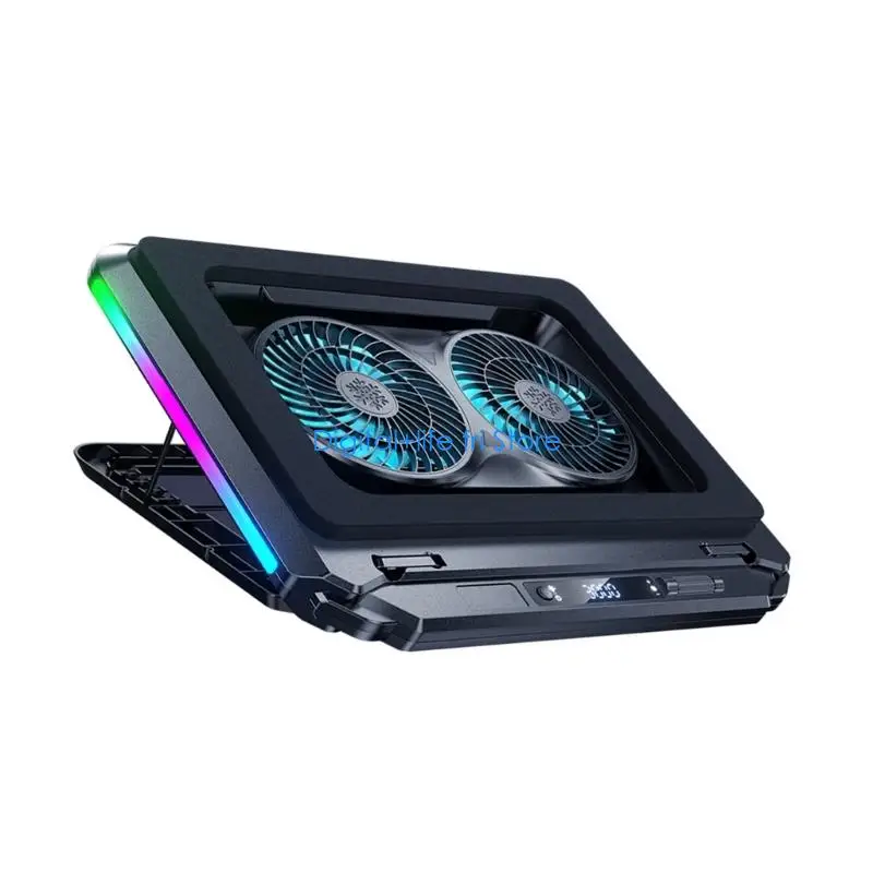 E06D Advanced Laptop Cooling Pad with 15x Increased Airflow Overclocking Cooling Low Noise for 15-21Inch Notebook
