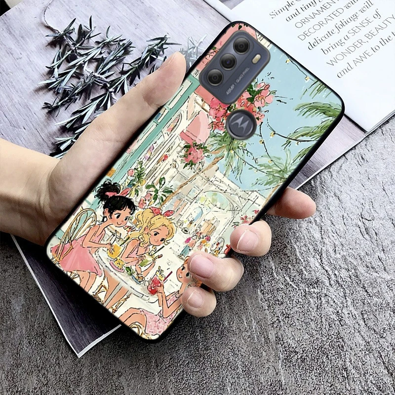

Lovely Girl Phone Case For Motorola Moto G85 G55 G05 G14 G75 G31 G50 G10 G20 G30 G60 G13 G32 G84 G54 G53 G72 G24 Power