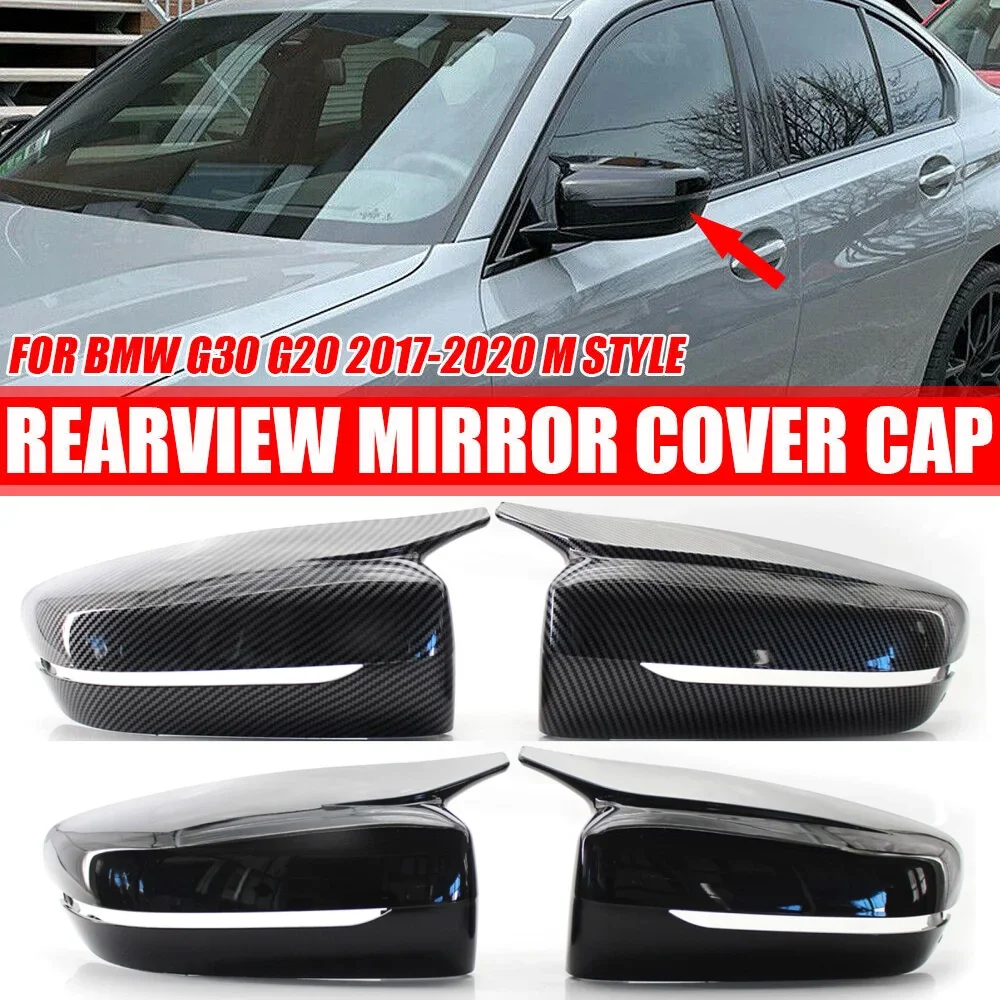 For BMW 3 4 5 7 8-Series G20 G21 G28 G11 G12 G14 G15 G16 G30 G31 G38 G22 1 Pair Car Side Wing Rearview Mirror Cover Trim Caps