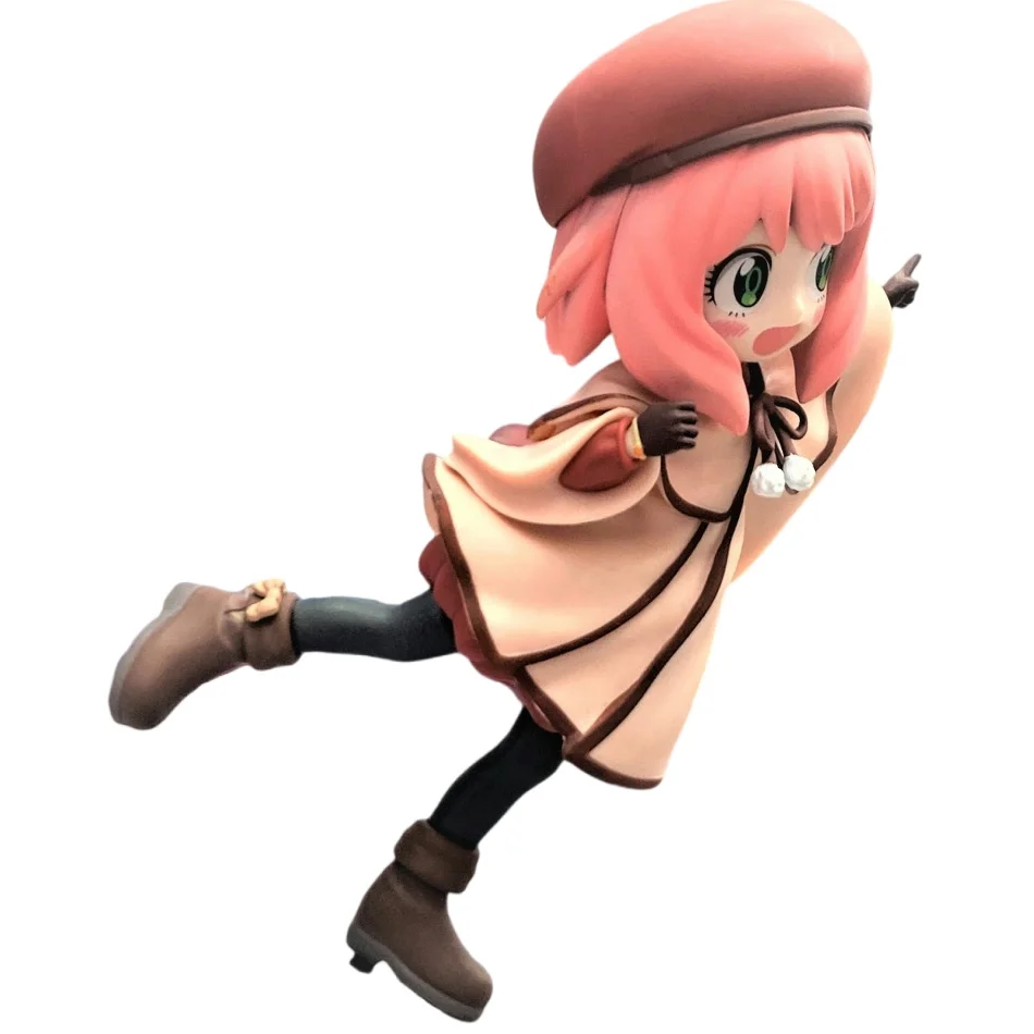 2026 Neue Anime Spy X Family CODE: Weiß 14 cm Spielzeug PVC Anya Winterkleidung Detektivbild Desktop-Dekorationen Süßes Geschenk für Kinder – Detail 13