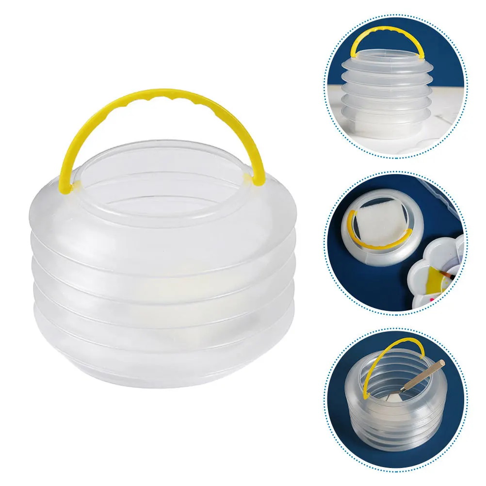 

4Pcs Portable Pen Holder Silicone Desk Organizer Transparent Storage Container for Pens Pencils Makeup Brushes Desktop Storage