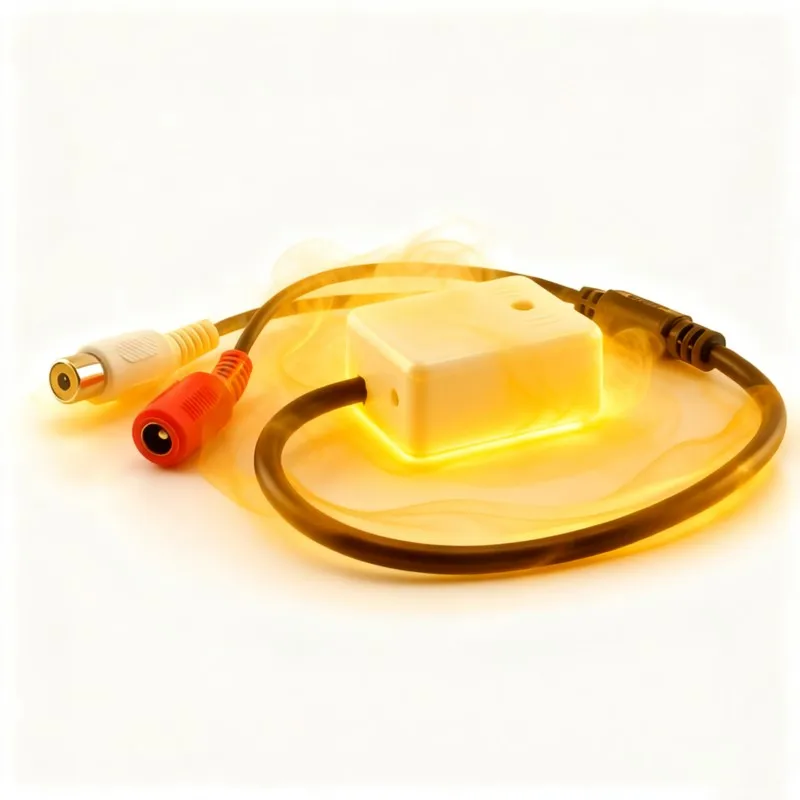 1/2/5pcs DC 9V-12V Mini Microphone Sound Monitor Audio Pickup Security Monitoring RCA Female Adapter CCTV Camera Security System