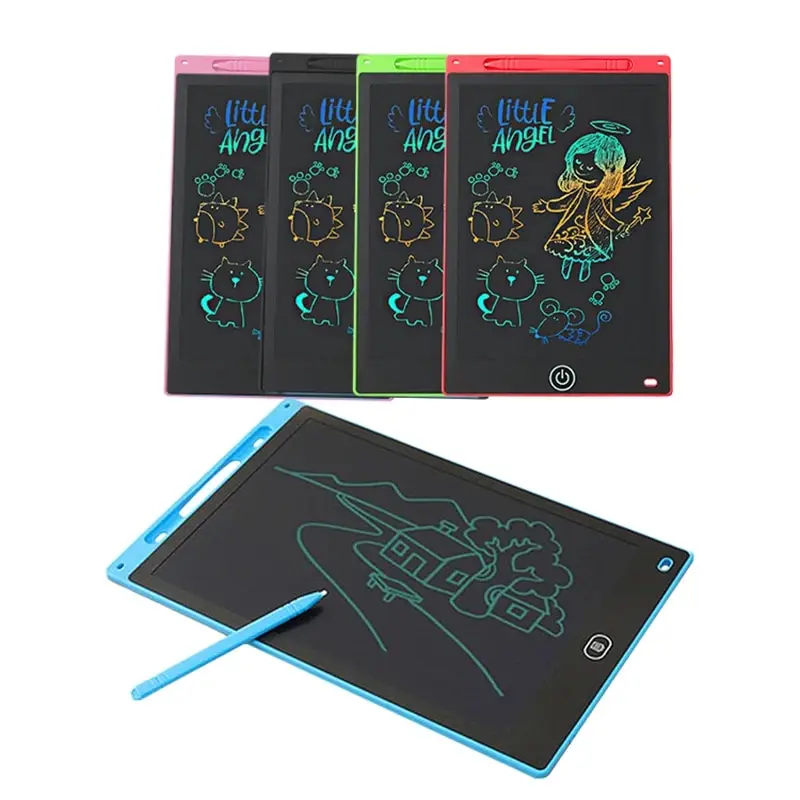 Tablette d'écriture LCD effaçable pour enfants, planche à dessin, Graffiti SketchSub, Mgaic, bloc-notes, jouets pour garçons, cadeaux, 12 pouces