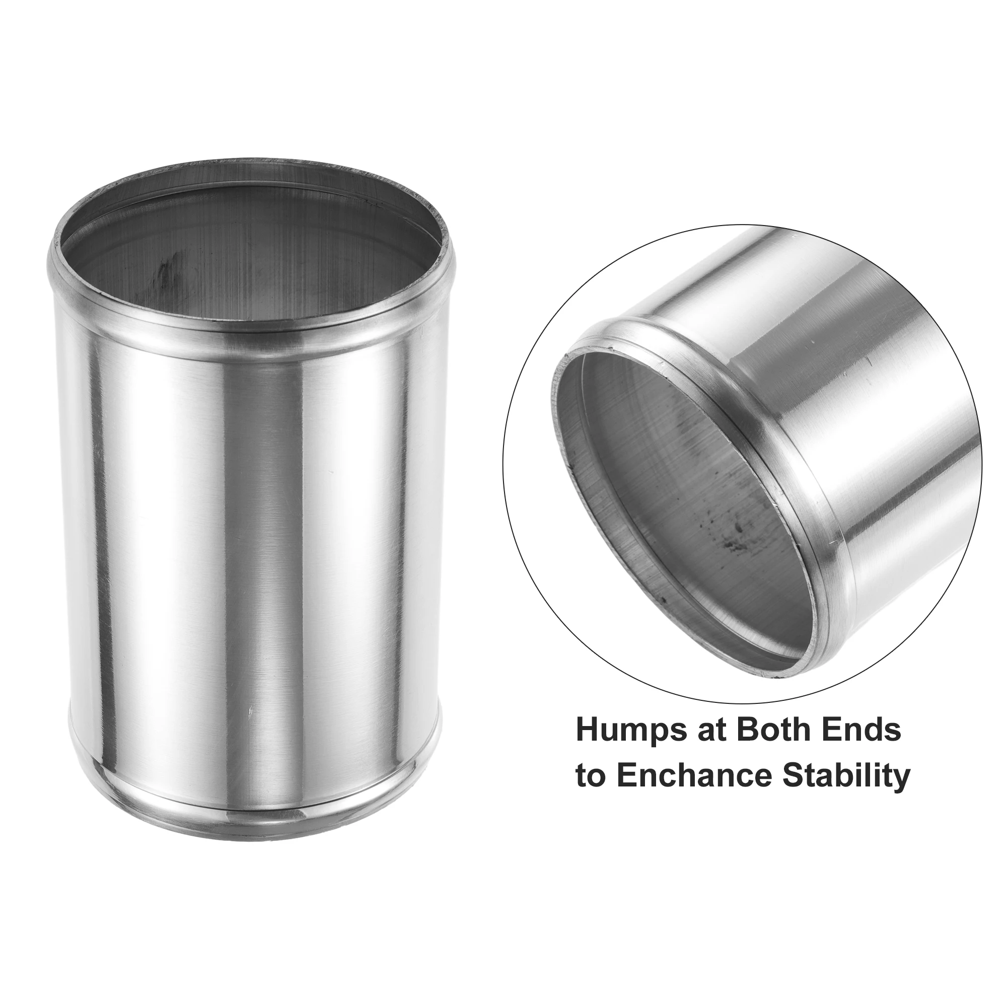 UXCELL 2Pcs OD 32-102mm ID 28mm-98mm Car Aluminum Alloy Tube Intercooler Pipe Straight Air Intake Joiners Tubing 152mm Long