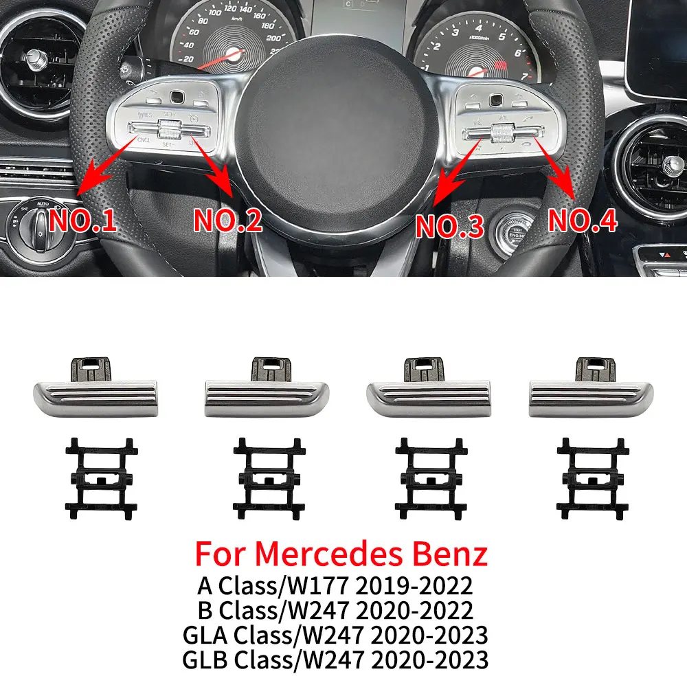 For Mercedes W177 W247 Car Steering Wheel Control Buttons Cover For Benz A B GLA GLB Class A180 B200 GLA220 GLB250 0999058106