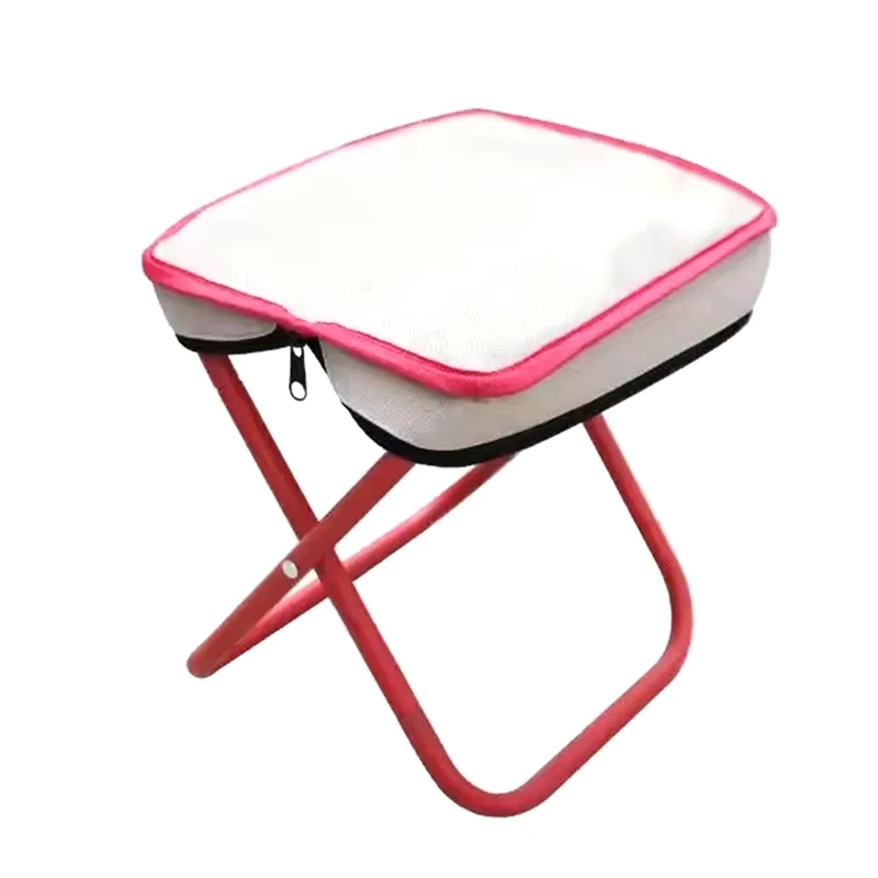 Portable Folding Camping Stool Chair Fishing Stool With Foldable Storage Multi-Functional Mini Travel Sketching Stool