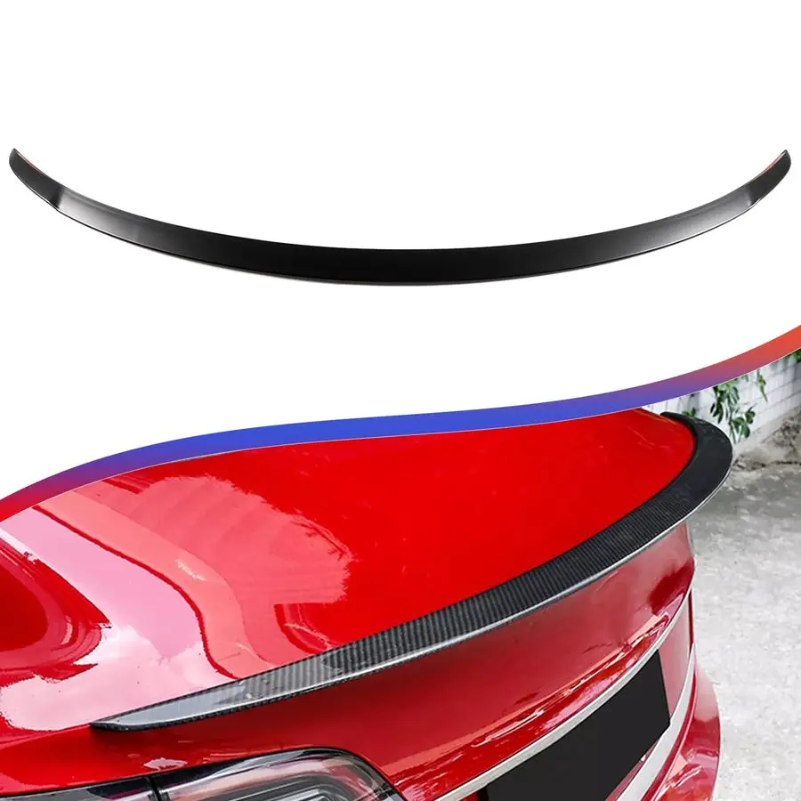 

Спойлер для Tesla Model 3 20172024 2025 ABS задний багажник спойлер хвостовое крыло матовый черный