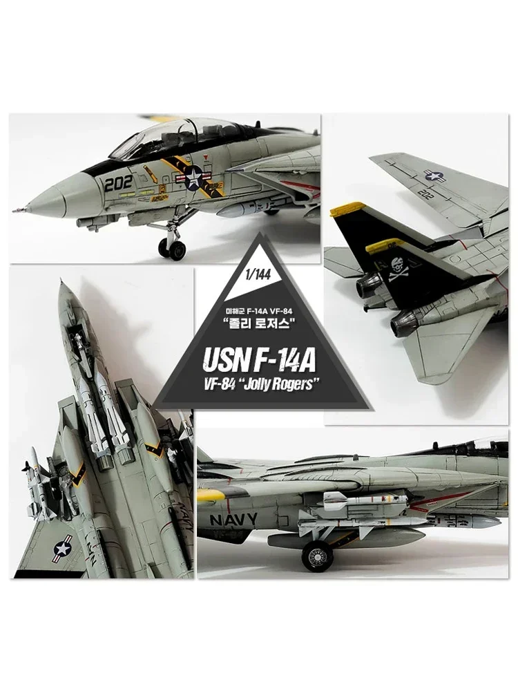 1/144 Modello dell'Accademia 12626 F-14 Panda VF-84 Bandiera Pirata assemblaggio Scala giocattoli fai da te Kit Modello