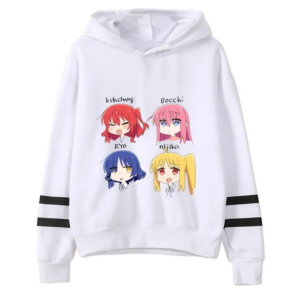 Bocchi the Rock Manga Ryo Hoodies Frauen Winter Anime Kawaii Anime Kleidung Kapuzenshirt Frauen Gothic Pulls