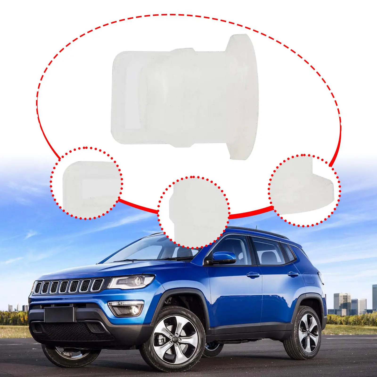 

Car Shifter Bushing Wear Resistant High Strength Lightweight Repairing Spare Part Automobile Accessory Replace for Wrangler