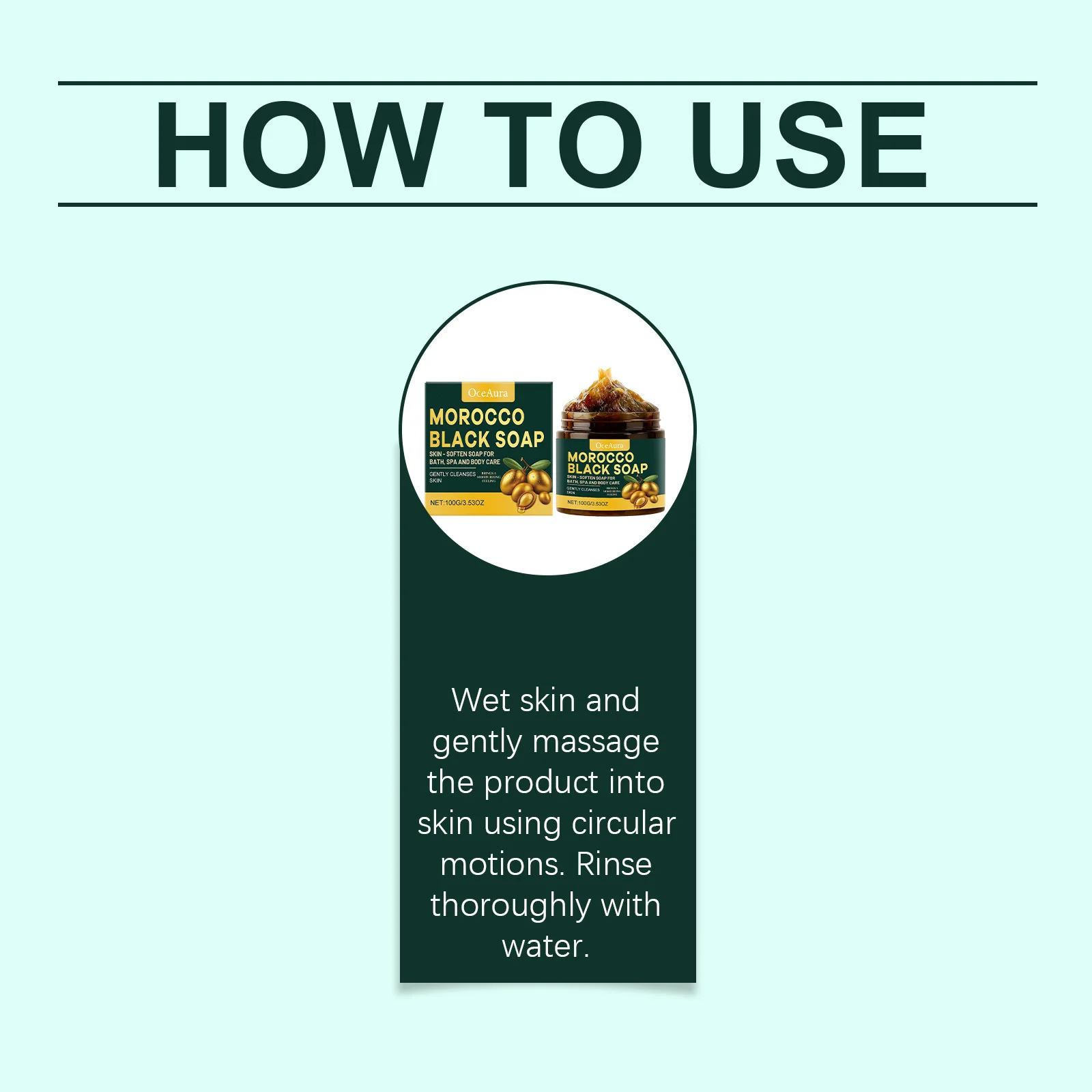 Picture 5: OCEAURA Body Care Black Soap Deep Cleaning Exfoliate Relieve Dryness Moisturize Skin Handmade Brighten Luster African Black Soap