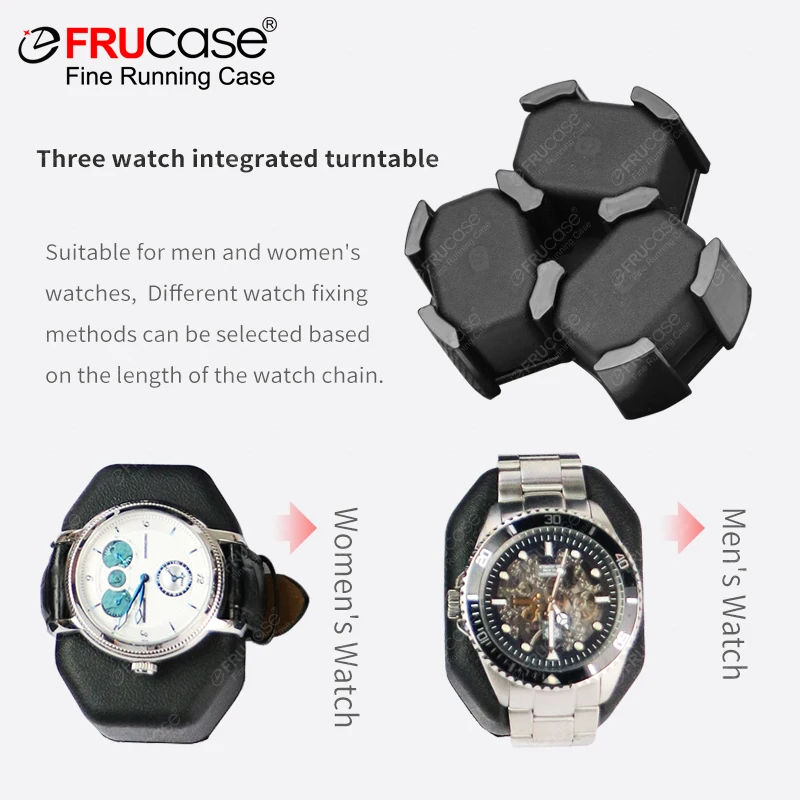 FRUCASE Wooden Watch Winder for automatic watches automatic winder 6 watches Golden sandalwood grain