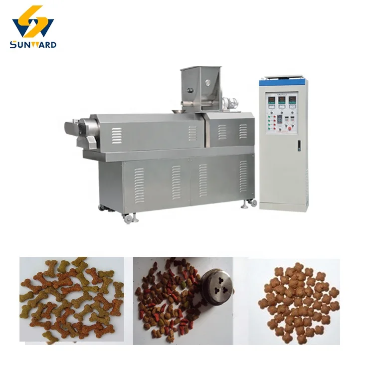 Factory Pet Food Extruder Cat Food Machine Twin Screw Extruder For Pet Food