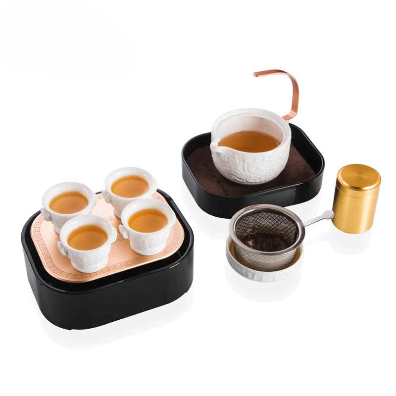 Portable Porcelain Kung Fu Tea Set Gift Set