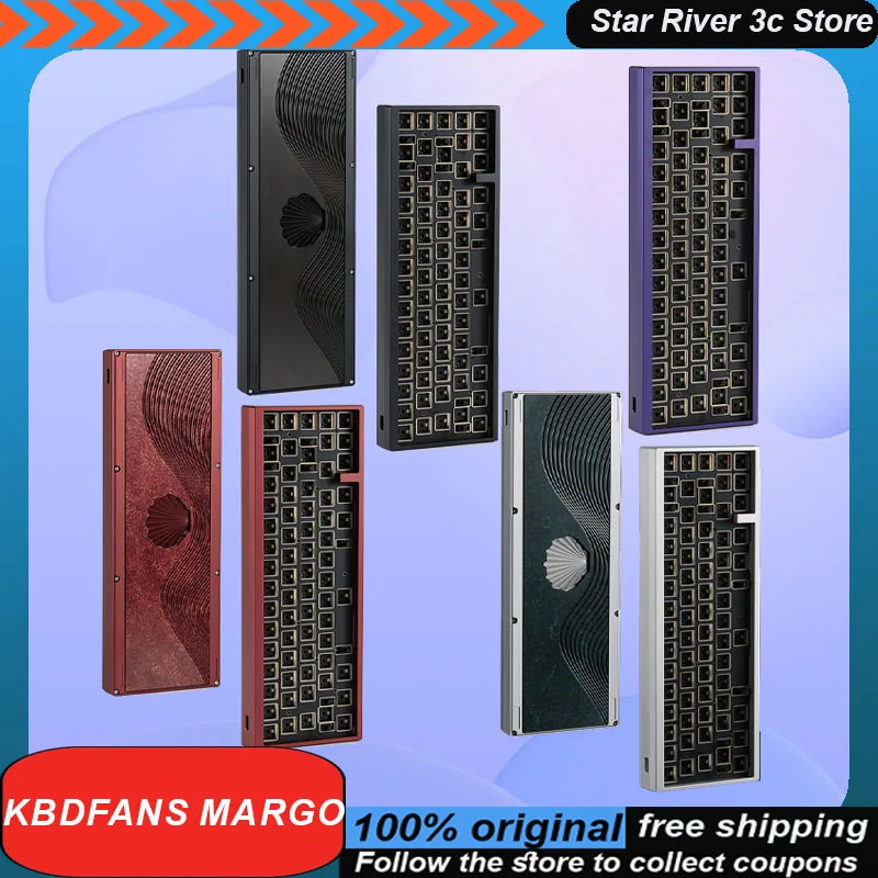 

Kbdfans Margo Mechanical Keyboard Kit Shell Creativity All Aluminum Shell 67key Customized Laptop Gaming Keyboard Pc Accessories