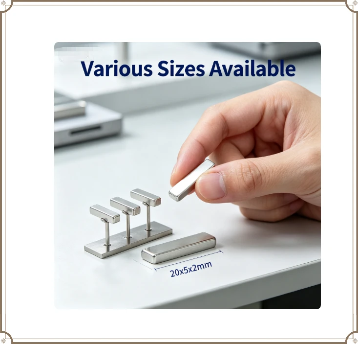 20x5x2mm Powerful NdFeB Rectangular Block Magnet Super Strong Neodymium Magnet For DIY Handmade Home Decor Crafts