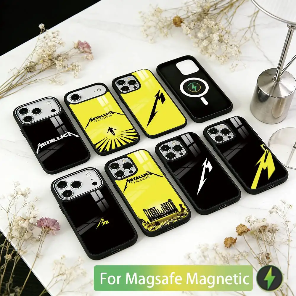 

72 S-seasons M-metallica Phone Case For iPhone17,16,15,14,13,12,11 Plus,Pro Magnetic For Magsafe Wireless Charging