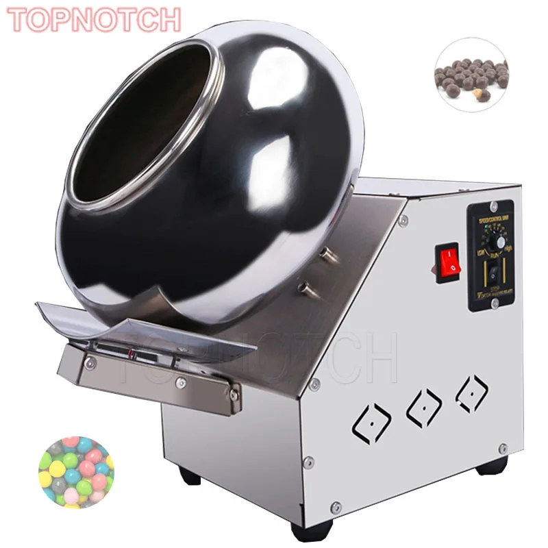 

Candy Ball Maker Chocolate Coating Machine Peanut Sugar Icing Machine Polishing Rounding Drying Food Processor