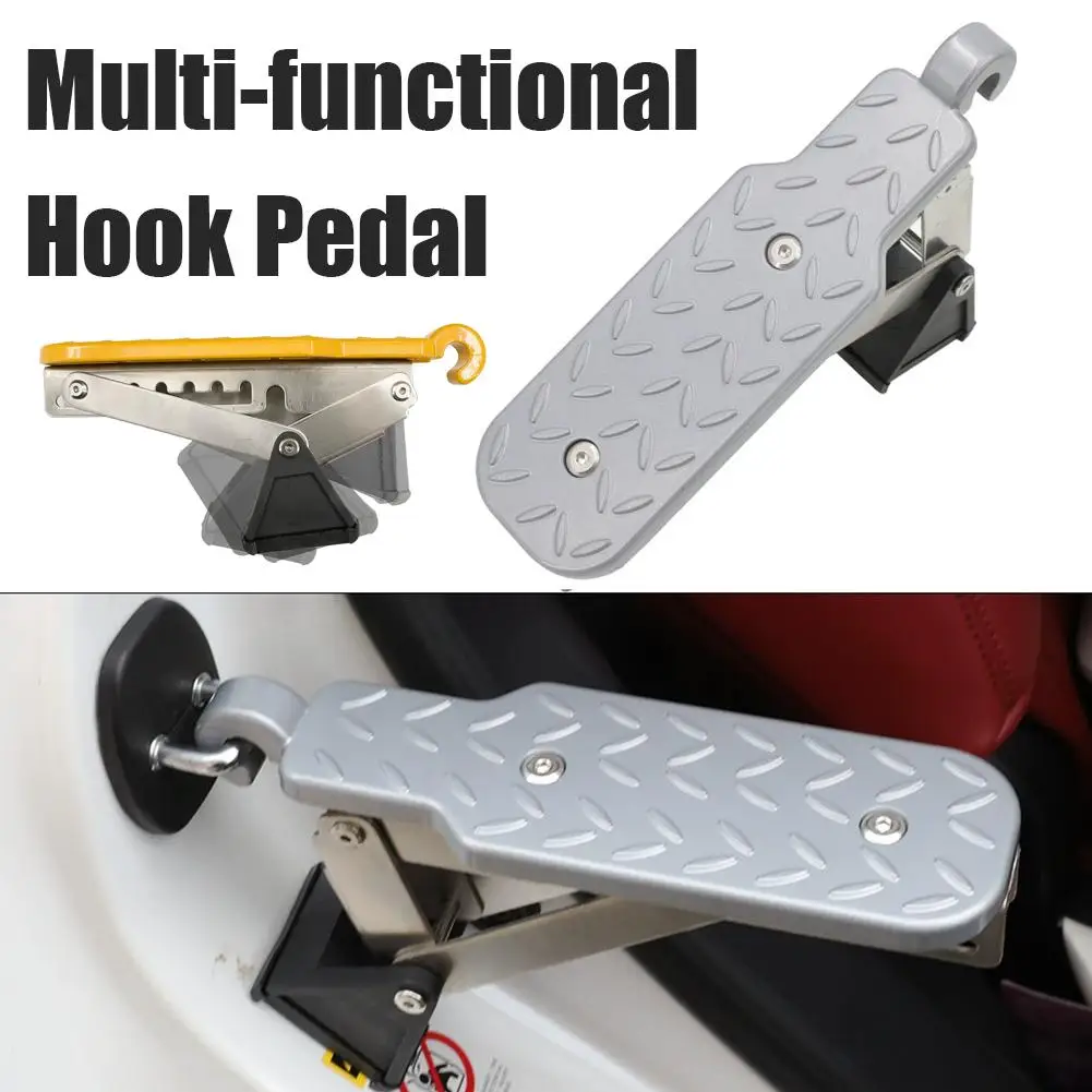 

Car Foot Pedal Step Board Door Latch Pedals Hook Roof Universal Boards Accessies Rack Step Fit Auxiliary Vehicle Running V5M8