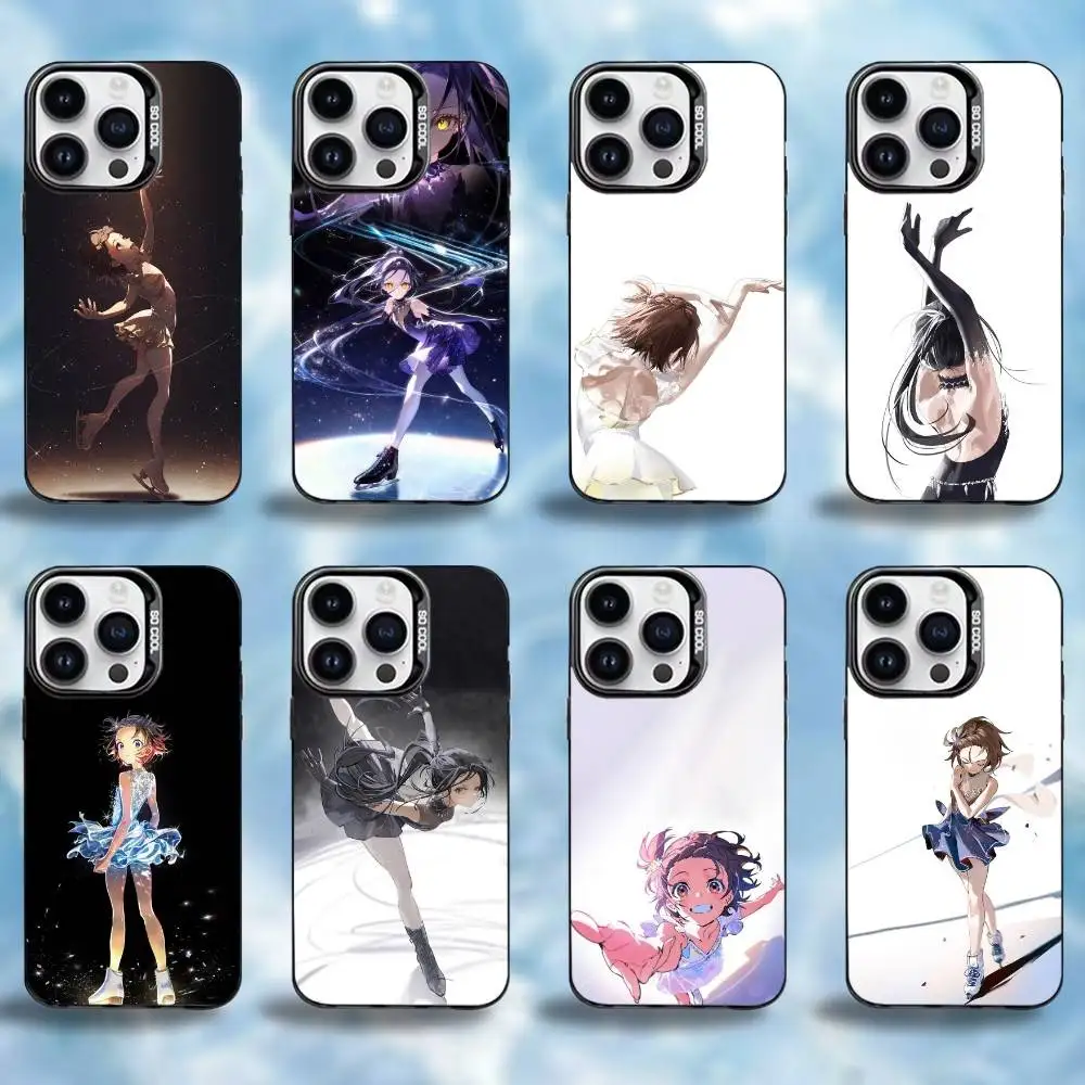 

F-Flower Skating Anime Phone Case For iPhone17,16,15,14,13,12,Pro Max Black Colorful Phone case