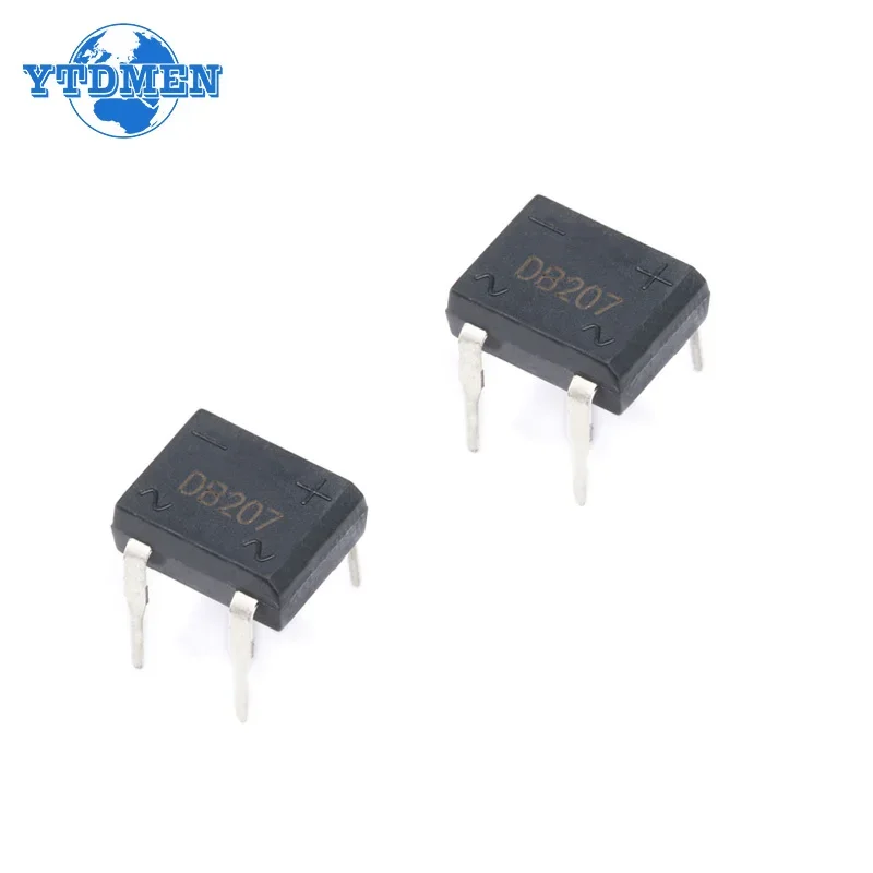 20pcs/box Bridge Rectifier DB207 DIP4 1000V 2A DB207S Power Diode Rectifiers Electronic Components IC image 4