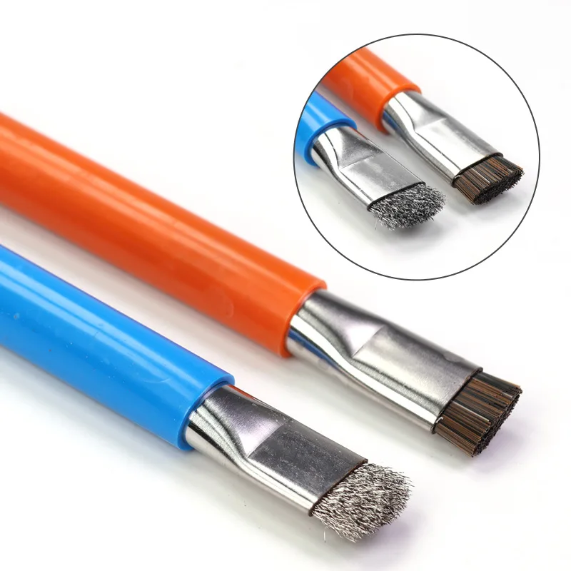 

BS-01 Щетка для чистки печатной платы с двойной головкой для мобильного телефона, компьютера, электронная материнская плата, щетка для чистки печатной платы