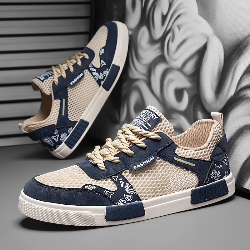 

Large Size 47 Men's Skateboard Shoes Comfy Breathable Mesh Sneakers For Men Outdoor Non-slip Casual Sports Shoes Man Trainers