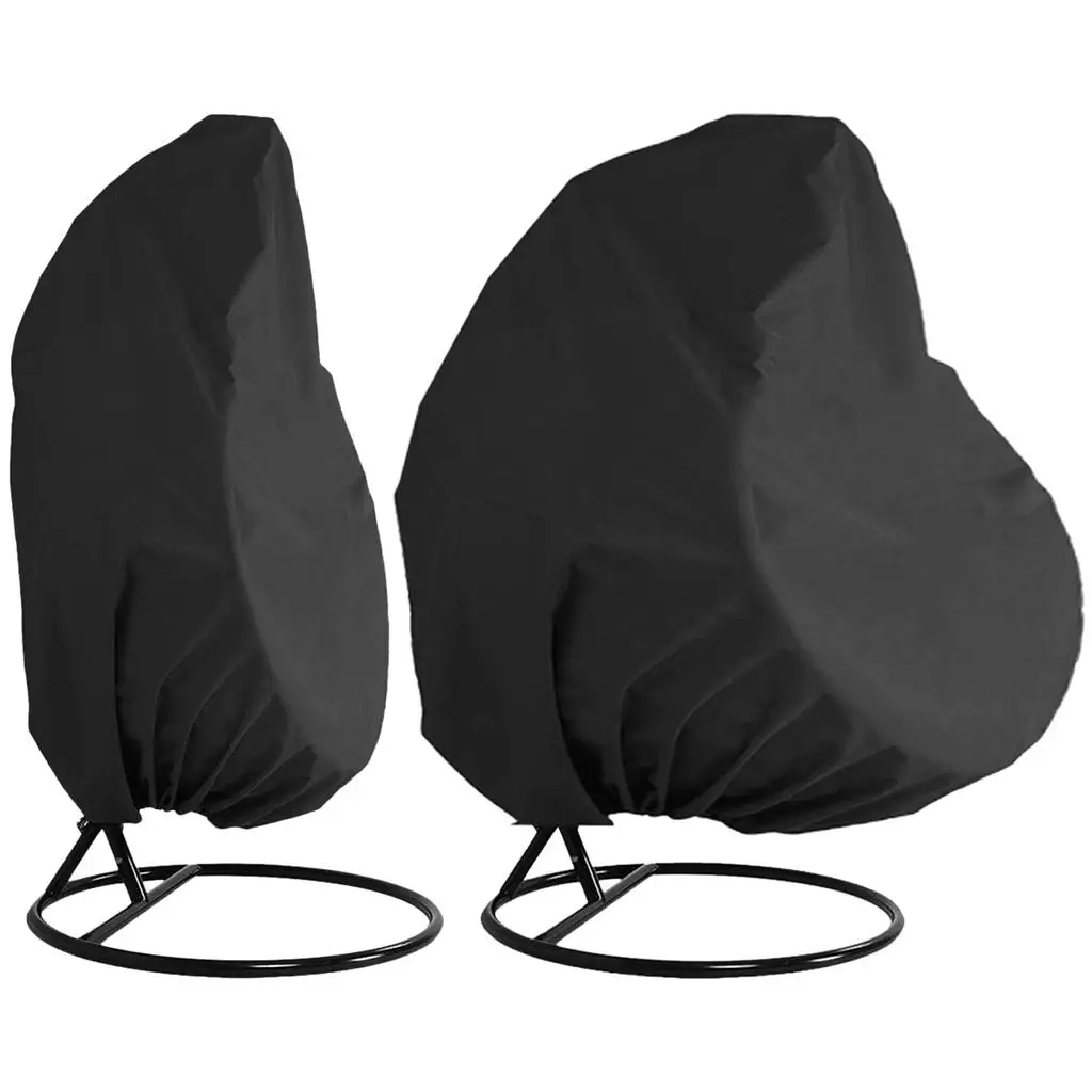 ผ้าคลุมเก้าอี้ไข่ผ้าคลุมเฟอร์นิเจอร์ 210D ผ้า Oxford พร้อมเชือกรูดยืดหยุ่น