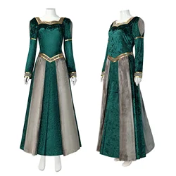 Movie Princess Fiona Cosplay Women Costume Green Dress Outfits Halloween Carnival Party Role Disguise Playing Clothes