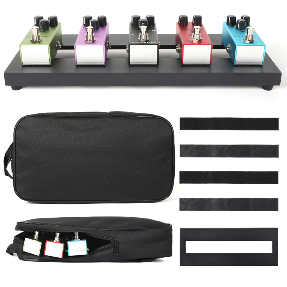 Description Picture 5 of itemSmall Guitar Effect Pedal Board with Carrying Bag 14.96x5.71 Inch Pedalboard Effect Pedalboard Guitar Accessories