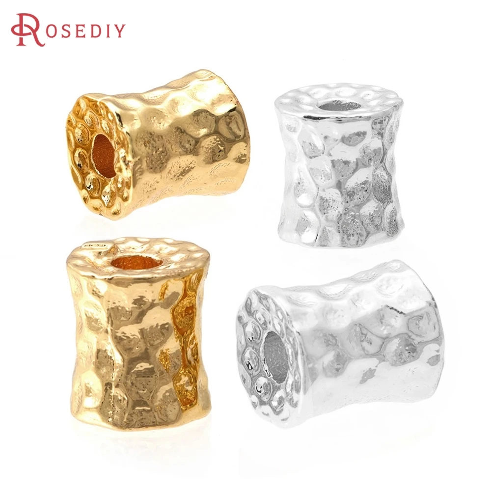 

6PCS 18K Gold Color Brass Waist Shape Spacer Beads Bracelets Beads High Quality Necklace Earrings Jewelry Making Diy Accessories