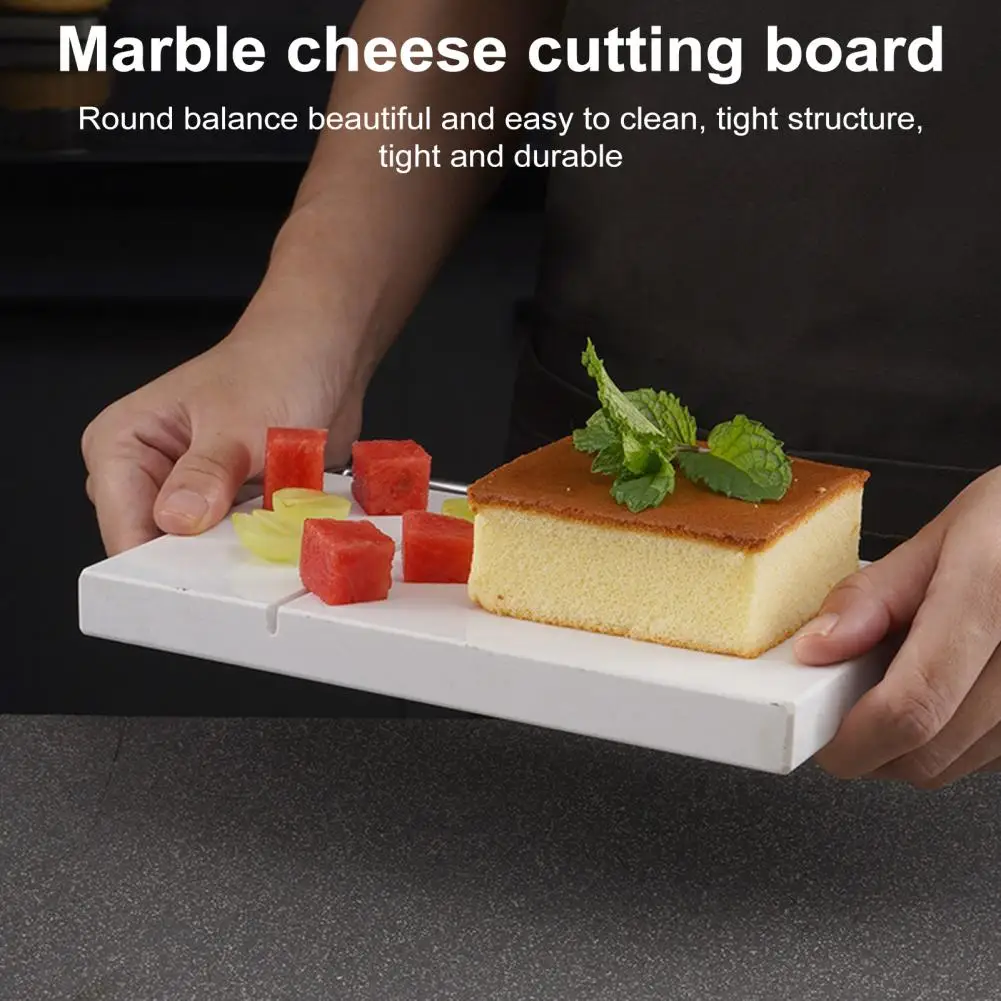 قطاعة الجبن قطع أسلاك الفولاذ المقاوم للصدأ لكتلة الجبن لوح الرخام أداة قطع زبدة البارميزان أداة المطبخ غير القابلة للانزلاق