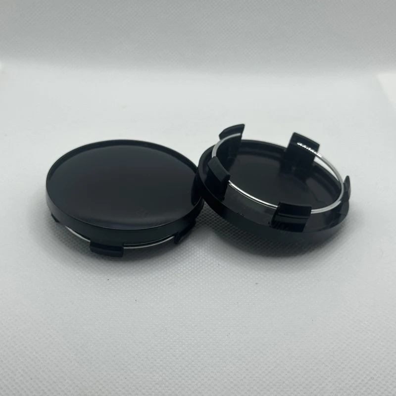 4Pcs/Set 58mm Car Wheel Center Caps Car Rim Hubcap Cover Black Silver ABS Hubcap Dust-proof Covers Car Modification Accessories