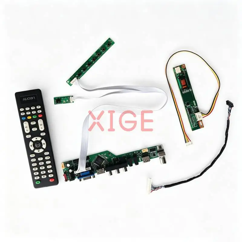For M141NWW1 CLAA141WB05 CLAA141WB02 CLAA141WB03 Matrix Drive Board DIY Kit LVDS 30-Pin 1280*800 1280x800 HDMI+VGA+AV+USB 1-CCFL