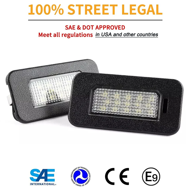 2Pcs No Error For Alfa Romeo Giulia 952 16-22 LED Number License Plate Light Lamps For Alfa Romeo Stelvio 949 Car Accessories