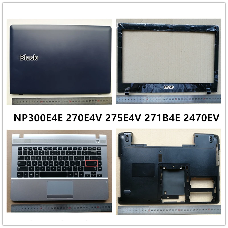 New laptop For Samsung NP300E4E 270E4V 275E4V 271B4E 2470EV LCD Back Cover Top Case/Front Bezel/Palmrest/Bottom Base Cover Case