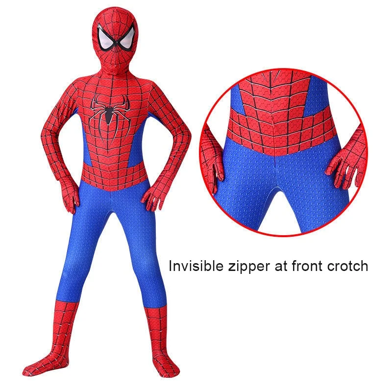 Congme S pider man Far From Home Costume Kids Adult Cosplay Clothing Boy Superhero Iron Spider Costume Jumpsuit