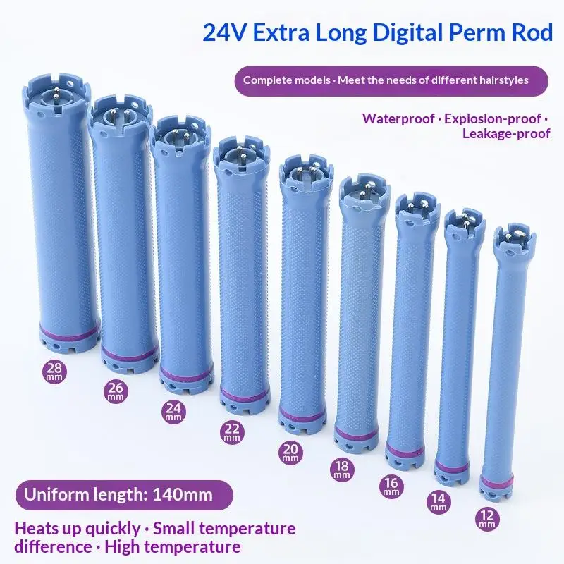 

Электрические бигуди-стайлеры 140 мм, 24 В, цифровые, для горячей завивки волос, спиральные, для салонов красоты и парикмахерских
