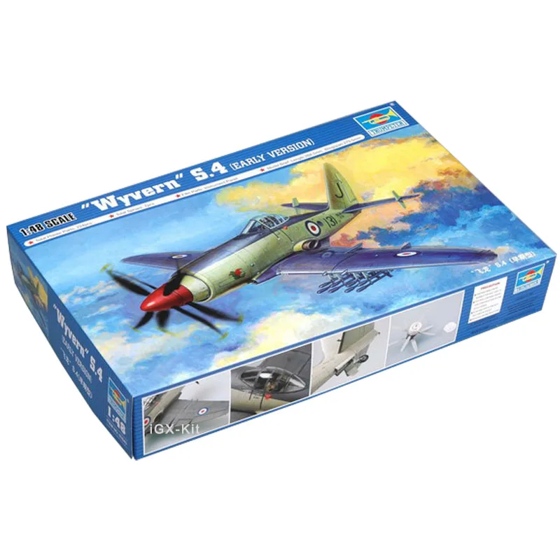 Trumpeter 02843 1/48 1:48 Scale British Wyvern S4 Early Version Fighter Plane Airplane Aircraft Toy Plastic Assembly Model Kit