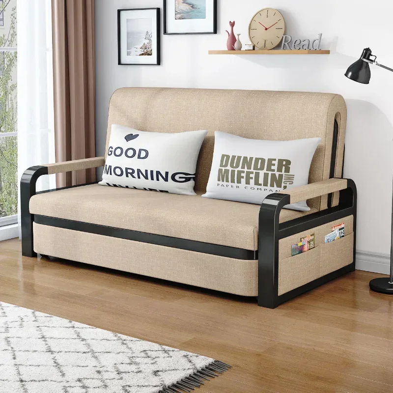 Multi-Function Foldable Sofa Bed Living Room Small Apartment Double Three Dual-Use Sofa Bed