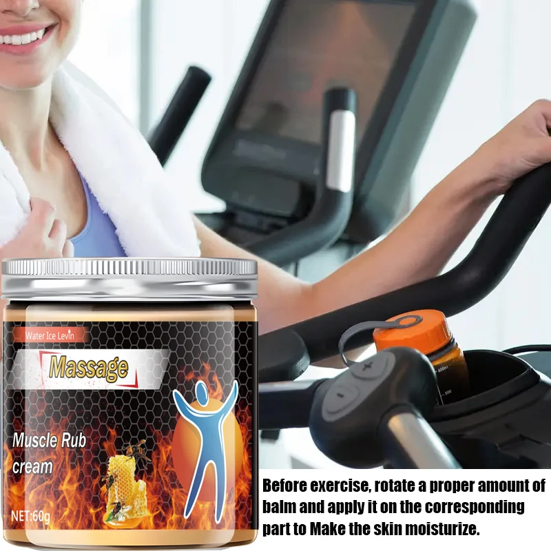 كريم تدليك العضلات، مناسب للرجال والنساء. إنها مريحة للدفء، مناسبة لجع العضلات، متوافقة مع جميع أنواع البشرة، مصممة للتدليك الصحي. #3