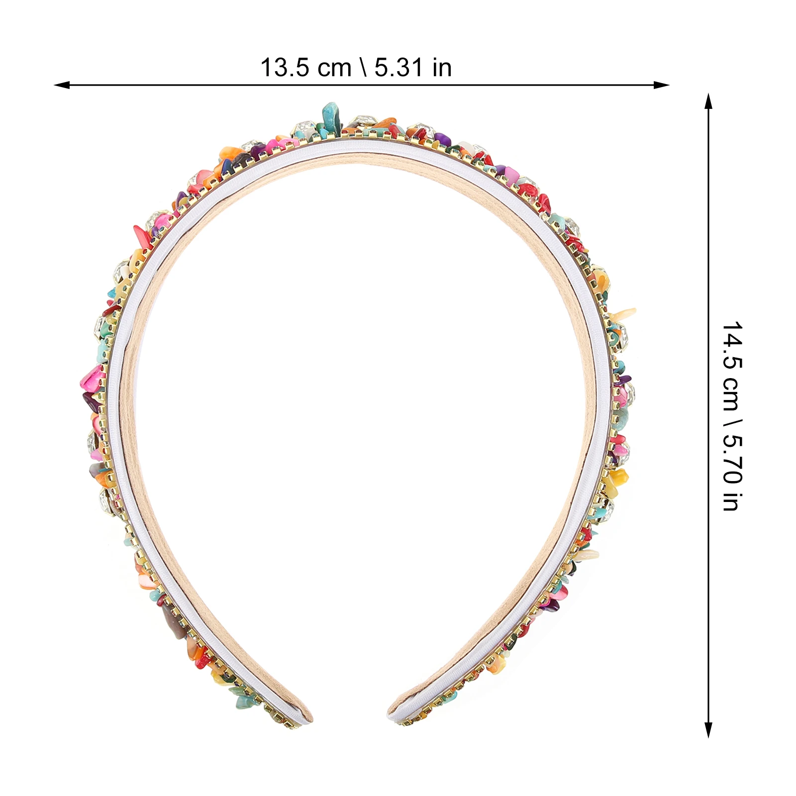 

Charming Attractive Turquoise Rhinestone Headband Wide Padded Headbands for Women Beaded Embellished Statement Accessory