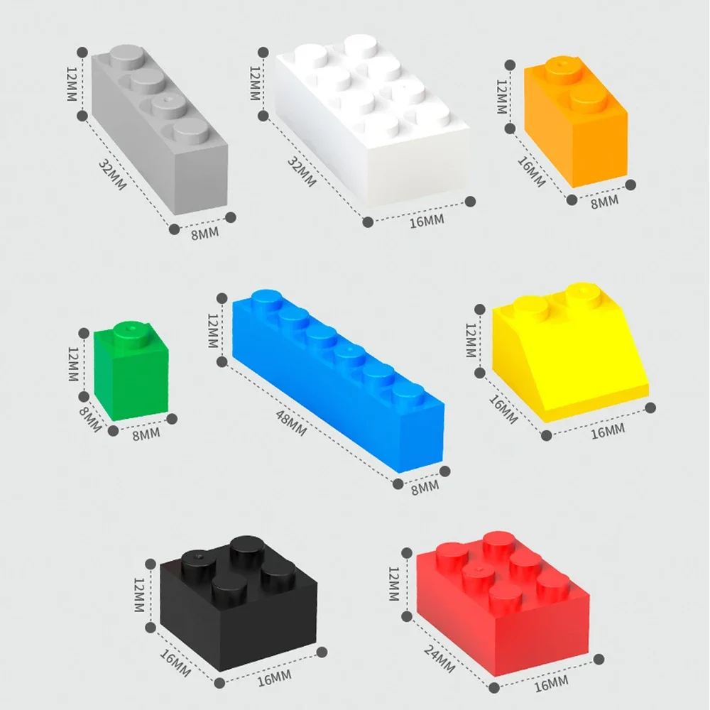 125g/250g FAI DA TE Blocchi di Costruzione Bulk Set Città Mattoni Classici Assemblaggio Colorato Giocattolo Creativo Giocattolo Educativo Interattivo per I Bambini